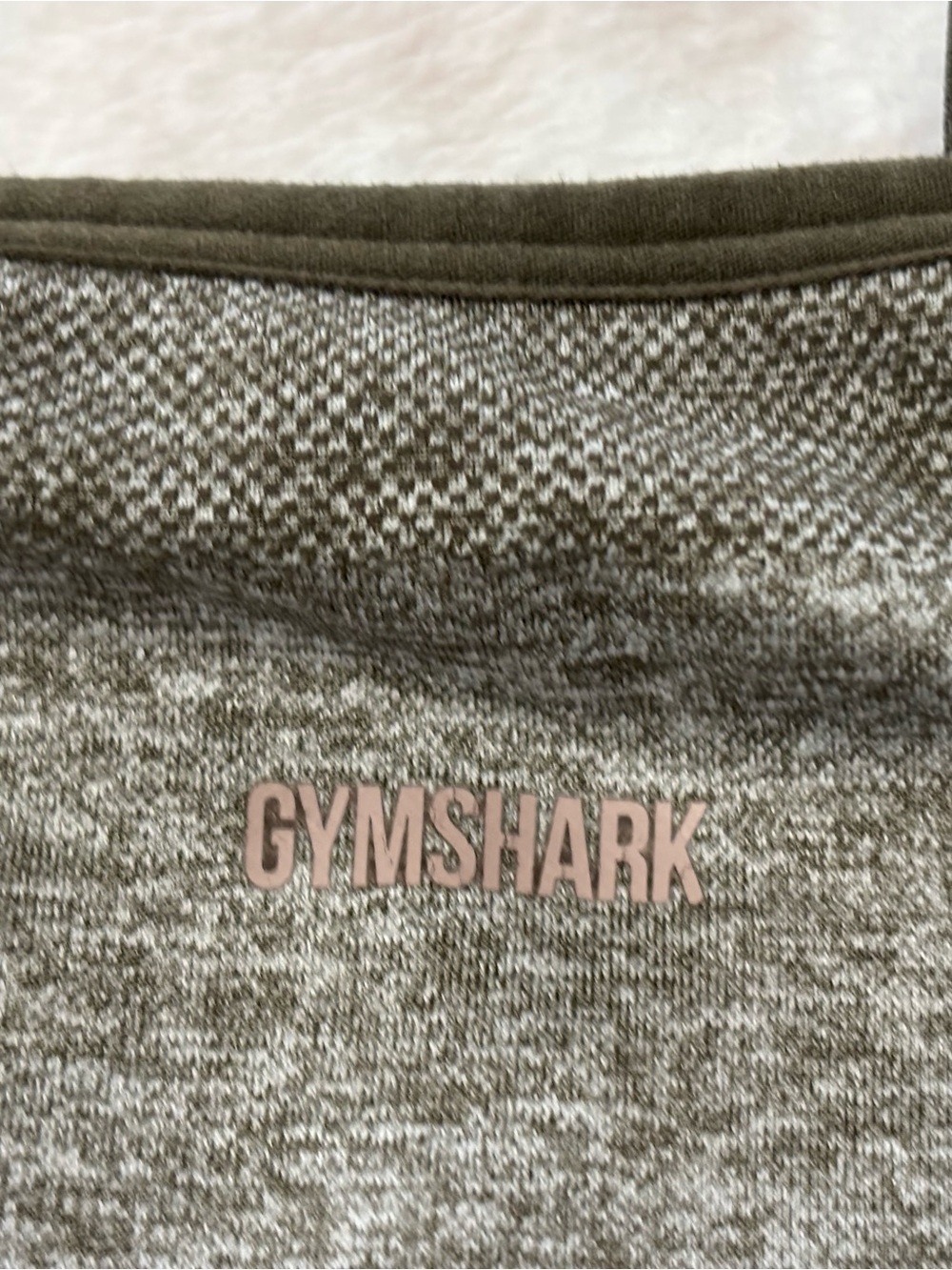 Gymshark Olive Green & Mauve Branded Sports Bra Size S/M - Picture 4 of 4